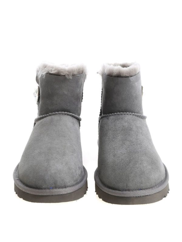 The Best Shops UGG AUSTRALIA: boots - Mini Bailey Button Bling grey ankle boots